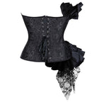 Sweetheart neck ruffle lace up corset top  | Festival Outfits Women