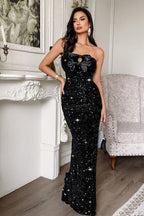 Sequin Backless Bodycon Dress