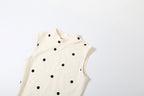 High neck sleeveless polka dot bowknot mini dress  | Festival Outfits Women