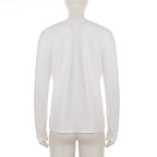 Deep v neck long sleeve solid top  | Festival Outfits Women