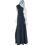 Square neck hollow out self tie cami cut out maxi dress  | Festival Outfits Women
