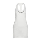 U neck hollow out letter pattern cut out mini dress  | Festival Outfits Women