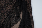 Halter self tie lace slit hollow out cut out maxi dress  | Festival Outfits Women