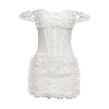 Off shoulder zip-up mini dress  | Festival Outfits Women