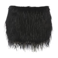 Fluffy solid zip-up mini skirt  | Festival Outfits Women