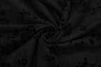 Long flared sleeve hollow out flower print cut out mini dress  | Festival Outfits Women