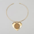 Hollow Love Metal Style Simple Necklace