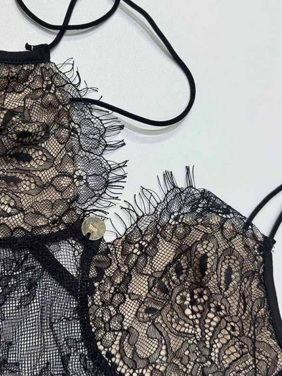 Deep V Perspective Lace Camisoles