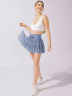 Culottes Sports Pocket Mesh High Waist Skirts