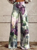 The Alessia — Floral Print Wide-Leg Trousers