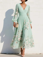 Vacation Formal Dress Printed Maxi Dresses