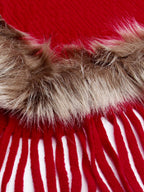 Knitting Tassel Hood Loose Cloak Shawl Sweaters