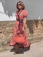 Bohemian Style Printed Vacation Maxi Dresses