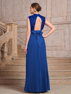 Sequins Crimp Banquet Formal Dress Party Wedding Backless Maxi Dresses