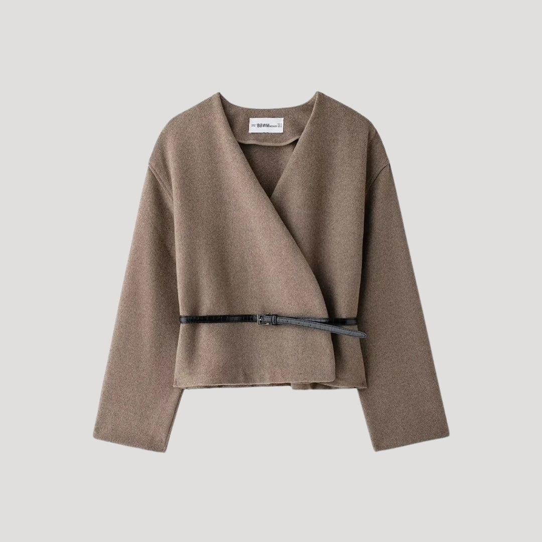 | Women’s Belted Wrap Jacket Top
