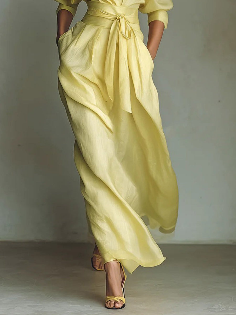 Lace Up Shirt Dress Sun Protection Shirt Maxi Dresses