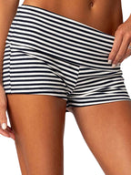 Striped Print Shorts