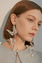 Butterfly Long Pendant Earrings