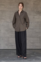 High Density Cotton Collared Blouse