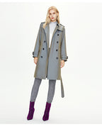 Khaki Double-Breasted Coat
