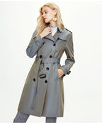Khaki Double-Breasted Coat