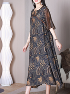 Ever-Pretty Round Neck A-line Dress