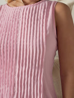 Crimp Temperament Sleeveless Big Swing Maxi Dresses