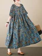 Wrangler Round Neck Smock Dress