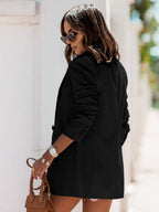 Lapel Double-breasted Blazers