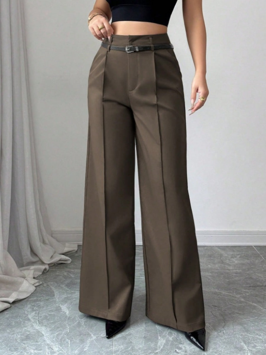 Straight-fit Suit Commuting Pocket Pants