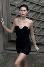 Aarohi Crystal Mesh Mini Dress