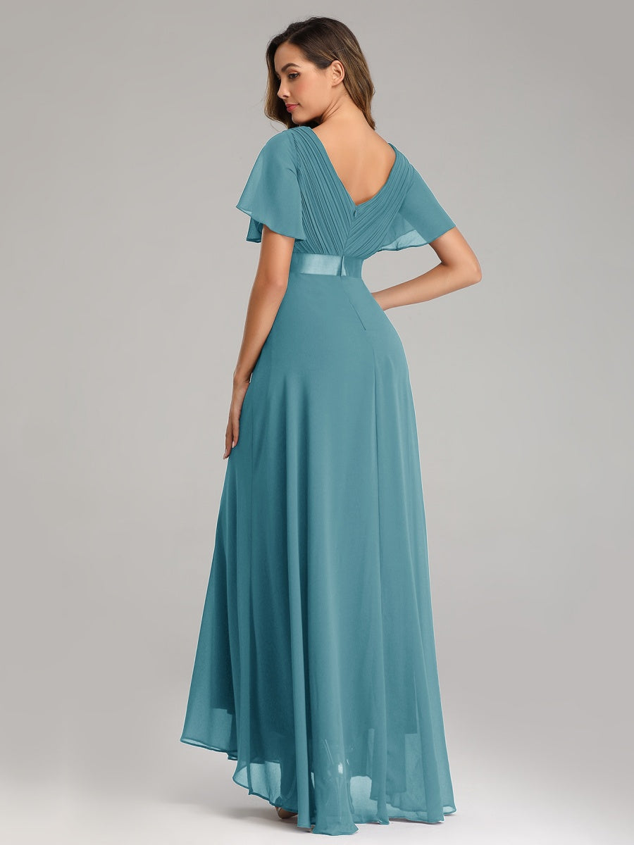 V-neck Chiffon Large Skirt Temperament Formal Dress Maxi Dresses