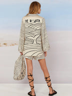 Printed Vacation V-neck Shirt Shorts Set 2-piece Sets