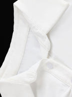 Flying Sleeves Gathering Slim-fit Lapel Shirts