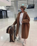 | Long teddy coat