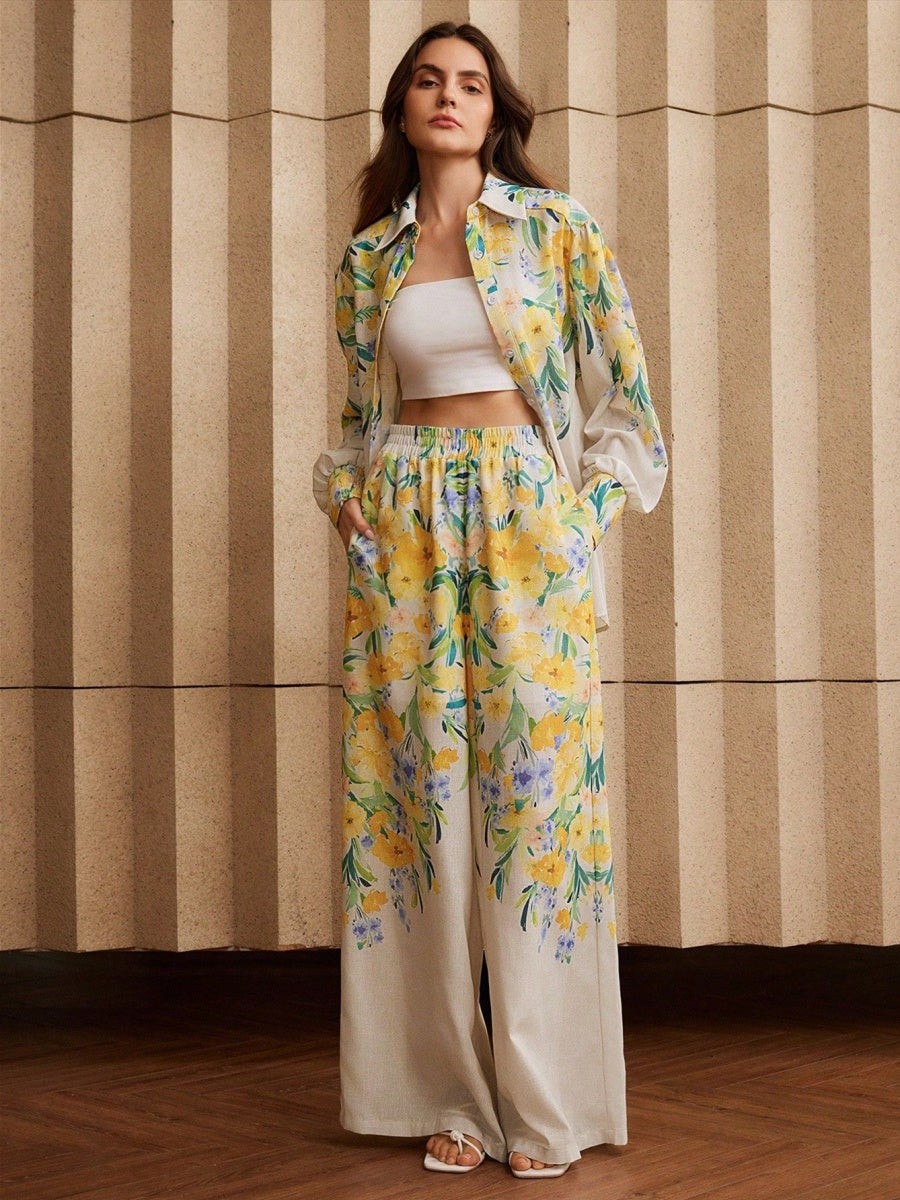 Positioning Printing Shirts Pants Set 2-piece Sets