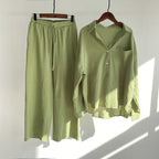 Casual  Loose Wide Legs Two-Pieces Set