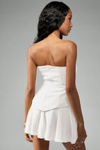 Bustier Peplum Waist Cocktail Dress