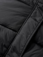 Solid Drawstring Hem Short Puffer Jacket