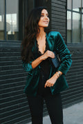 Pleuche Slim Fit Blazer