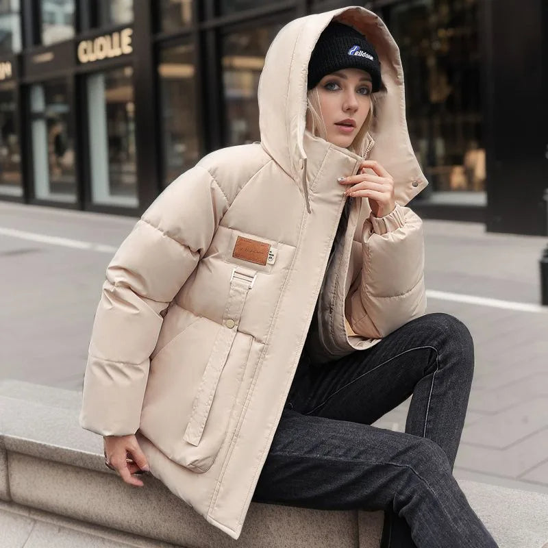 | Hooded winter jacket, warm coat