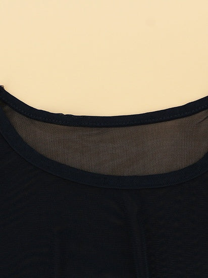 Long-sleeved Sexy See-through Thin See-through Top