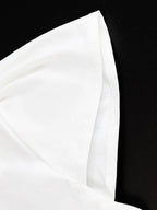 Flying Sleeves Gathering Slim-fit Lapel Shirts