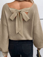 Back bow Knitting Sweaters