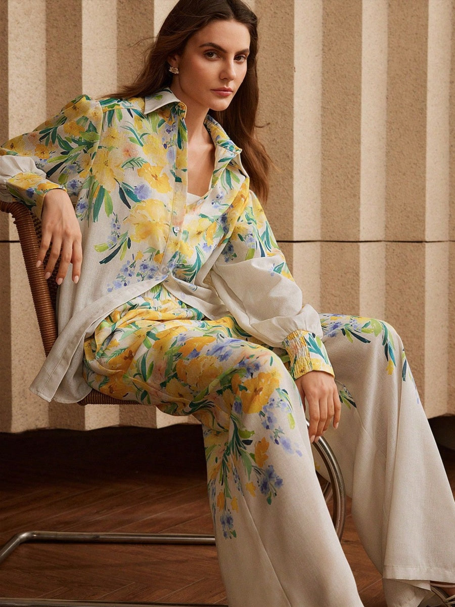 Positioning Printing Shirts Pants Set 2-piece Sets