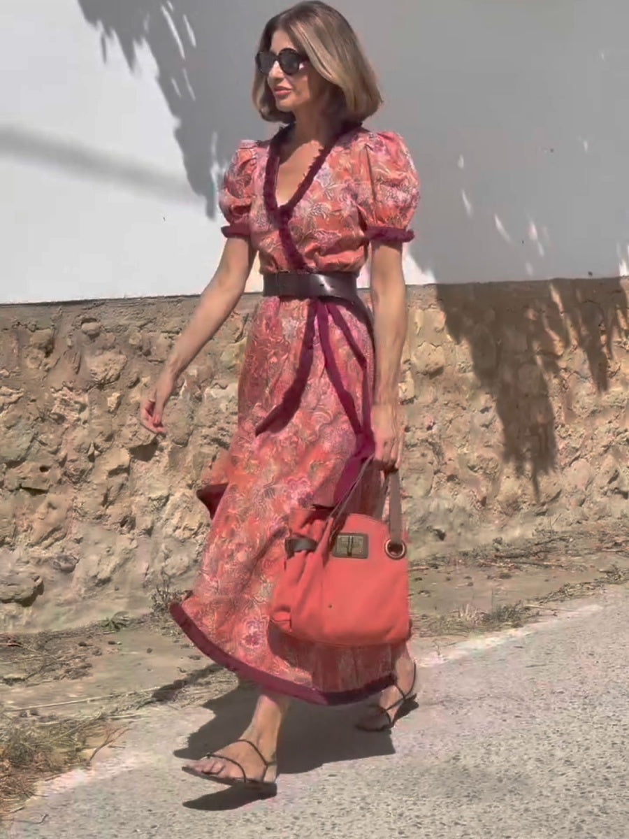 Bohemian Style Printed Vacation Maxi Dresses