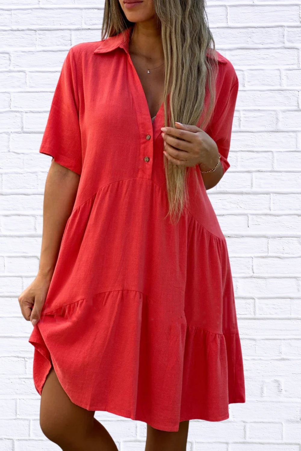 Plus Size Tiered Mini Dress | Ruffle Hem Women__ Style