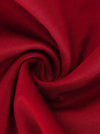 V-neck Sleeveless High-waisted Slit Dress Pleated Solid Color Short Dress