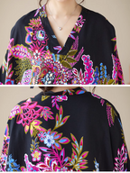 Feel My Love Casual Pattern Kaftan Dress