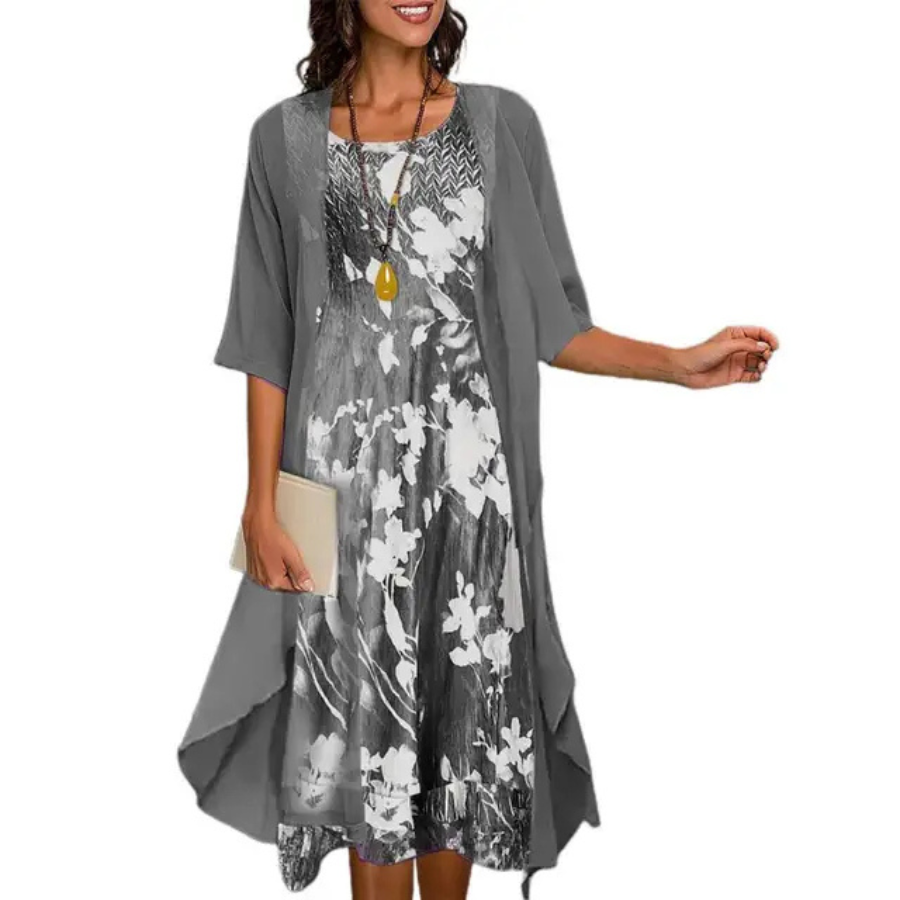 Trina Statement Evening Cardigan Dress for Women Premium Wardrobe Essential